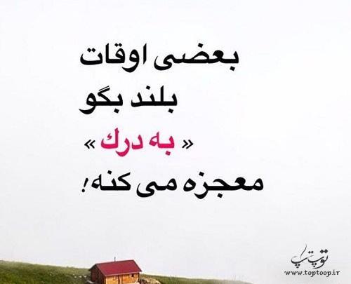 عکس نوشته میرم به درک