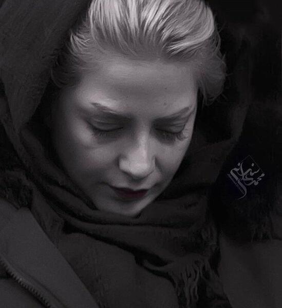 عکس سیاه سفید طناز طباطبایی