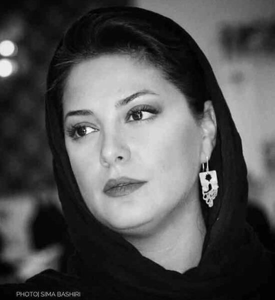 عکس سیاه سفید طناز طباطبایی