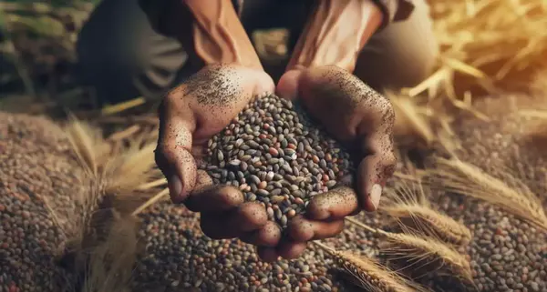 عکس دانه دو لپه ای