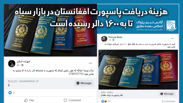 عکس جلد پاسپورت افغانستان