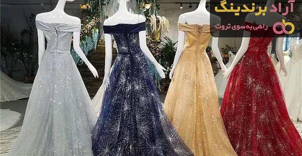 عکس لباس مجلسی دخترانه صورتی کمرنگ
