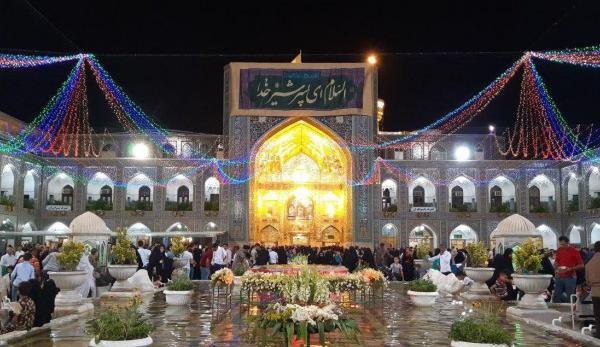 عکس حرم امام رضا شب تولد