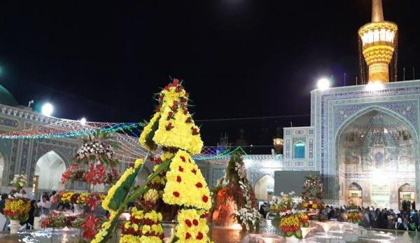 عکس حرم امام رضا شب تولد