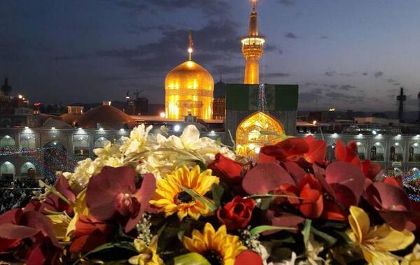 عکس حرم امام رضا شب تولد