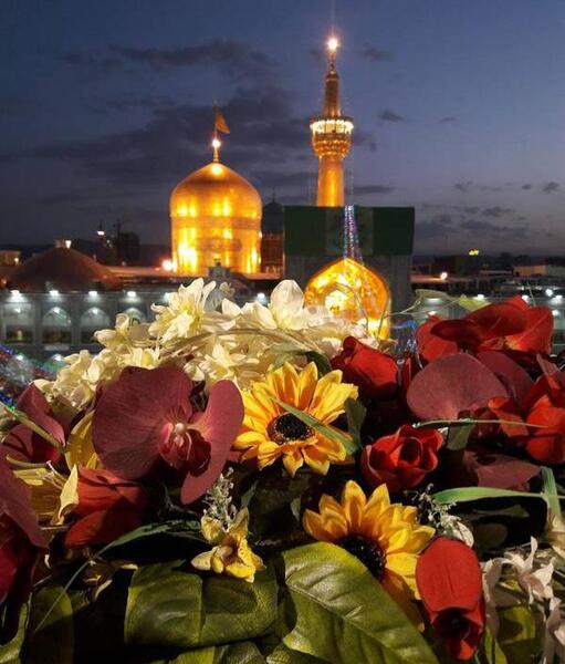 عکس حرم امام رضا شب تولد