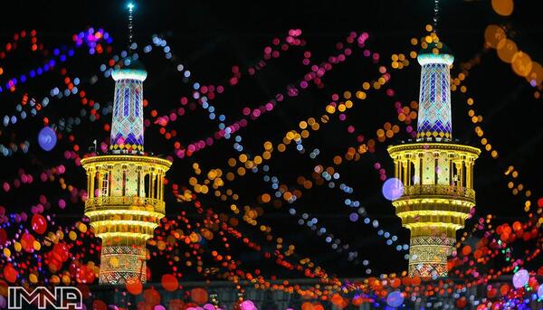 عکس حرم امام رضا شب تولد