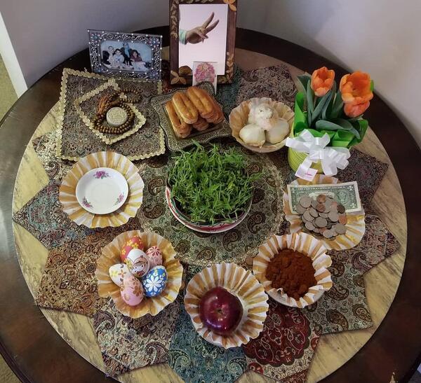 عکس ایده ی سفره هفت سین ۱۴۰۰