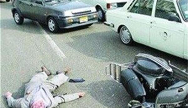 عکس صحنه تصادف عسل بدیعی