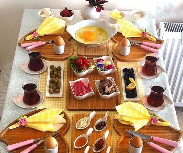 عکس ایده هایی برای میز صبحانه