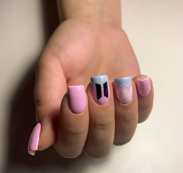 عکس ژلیش ناخن بی تی اس