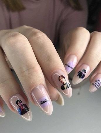 عکس ژلیش ناخن بی تی اس