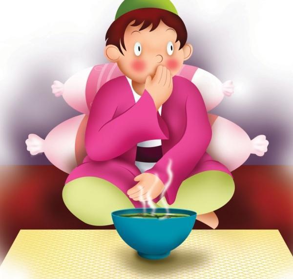 عکس ضرب المثل آش نخورده و دهن سوخته