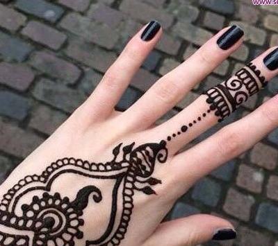 عکس های طرح حنا روی دست