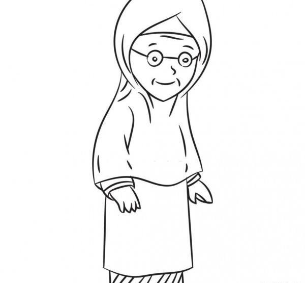 عکس نقاشی دخترانه چادری
