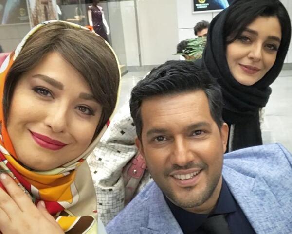 عکس حامد بهداد در کنار همسرش