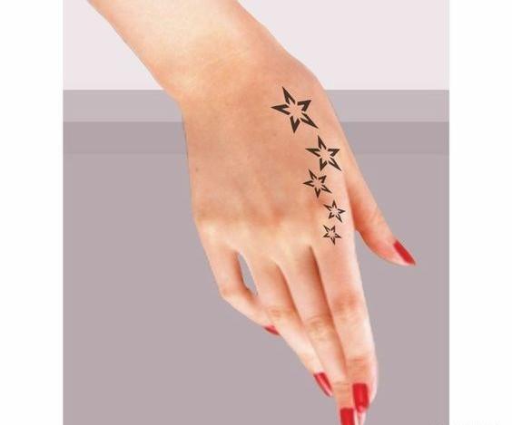 عکس تاتو ستاره روی گردن