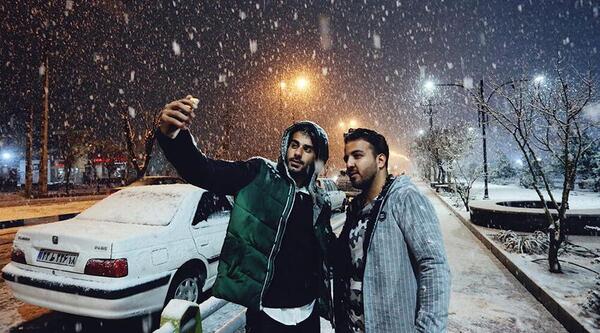 عکس برف همدان