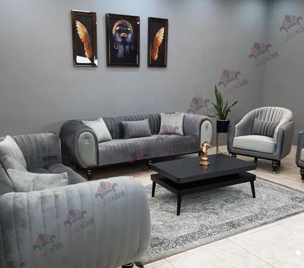 عکس مبل راحتی طوسی