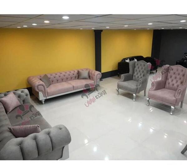 عکس مبل راحتی طوسی