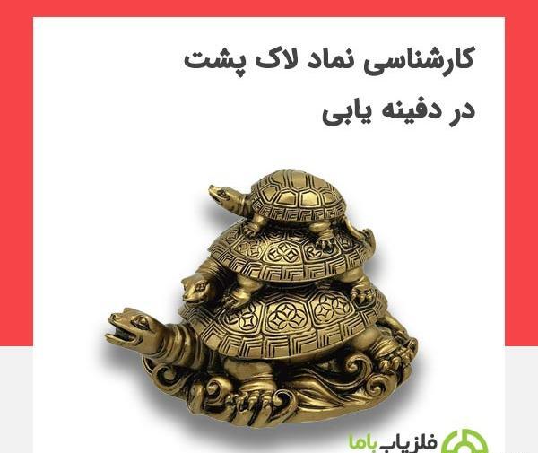 عکس لاک پشت در دفینه یابی