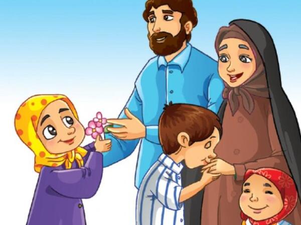 عکس نوشته حدیث احترام به پدر و مادر