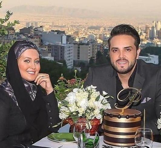 عکس شاه حسینی خندوانه و همسرش
