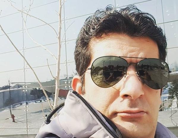 عکس شاه حسینی خندوانه و همسرش
