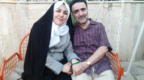 عکس تاج زاده و همسرش