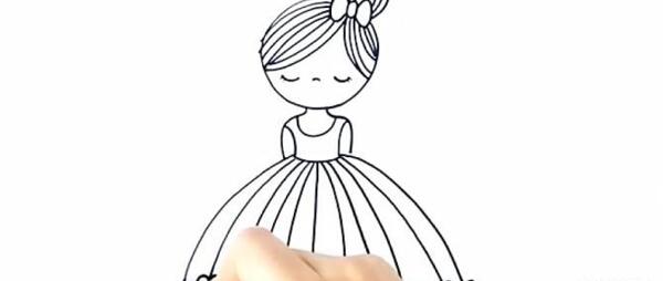 عکس نقاشی دختر با لباس مدرسه