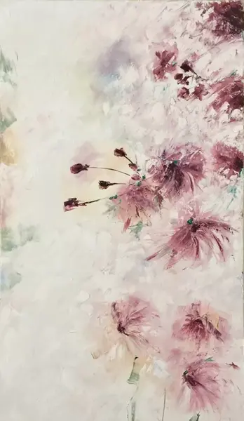 عکس نقاشی گل ارغوان