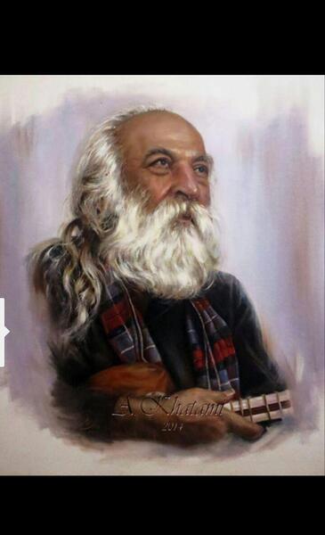 عکس نقاشی گل ارغوان