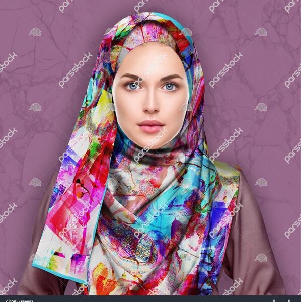 عکس روسری رنگارنگ