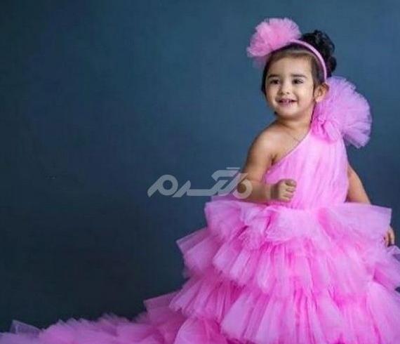 عکس پیراهن حریر بچه گانه
