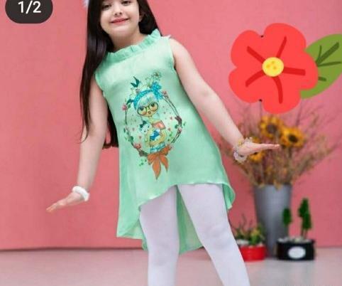 عکس پیراهن حریر بچه گانه