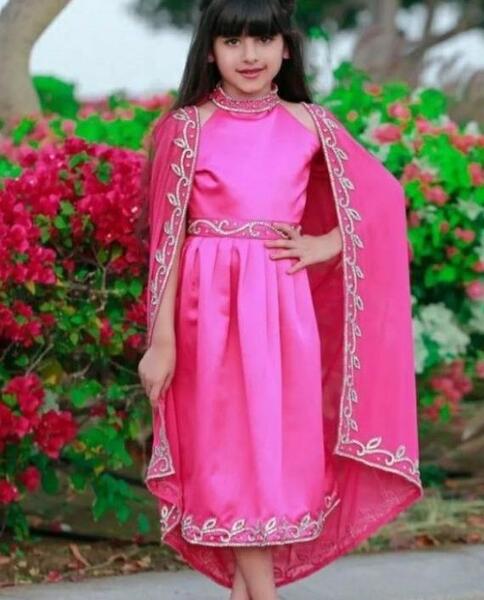 عکس پیراهن حریر بچه گانه