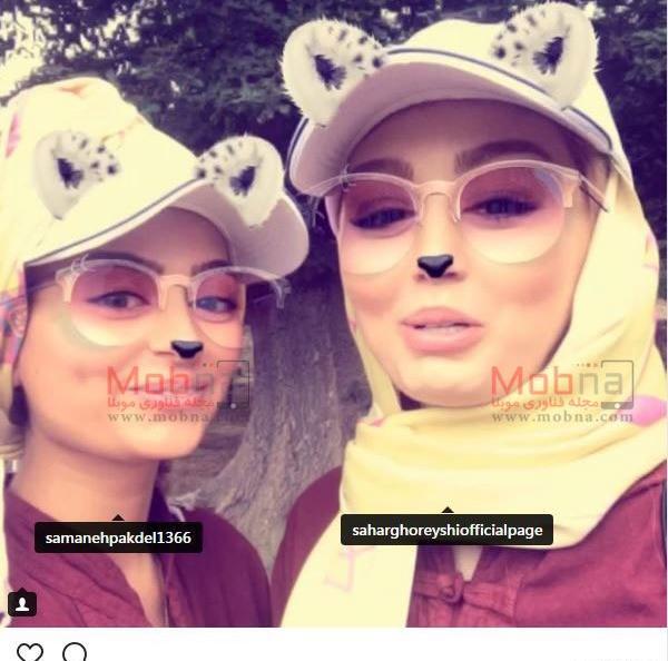 عکس های سمانه پاکدل با سحر قریشی