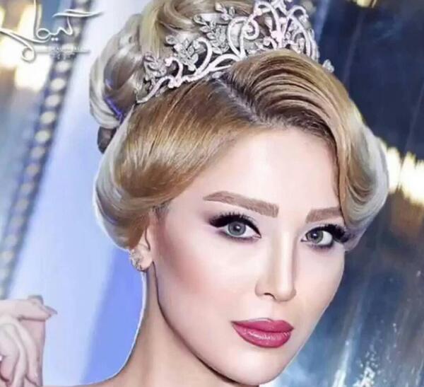 عکس شینیون مو همراه با بافت