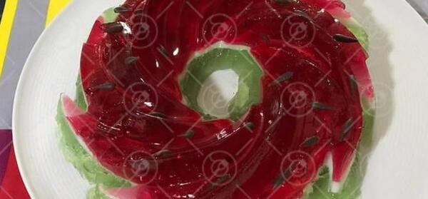 عکس ژله ی هندوانه ای