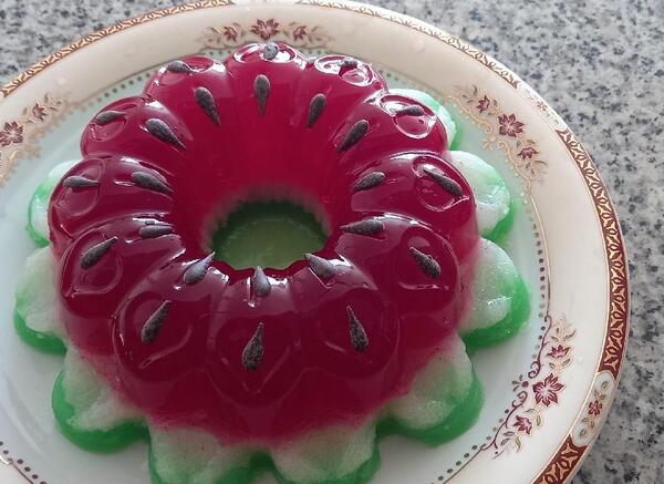 عکس ژله ی هندوانه ای