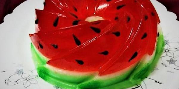 عکس ژله ی هندوانه ای