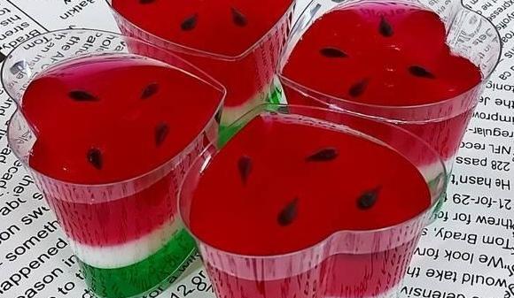 عکس ژله ی هندوانه ای