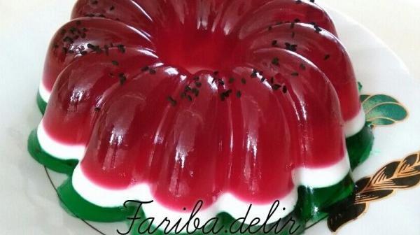 عکس ژله ی هندوانه ای
