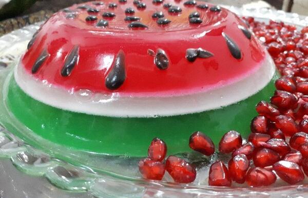 عکس ژله ی هندوانه ای