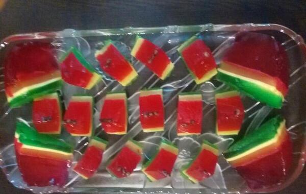 عکس ژله ی هندوانه ای