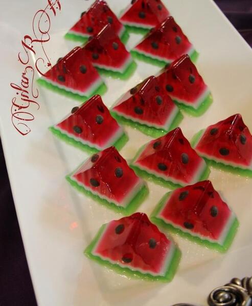 عکس ژله ی هندوانه ای