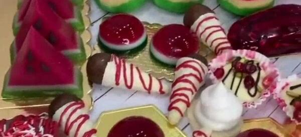 عکس ژله ی هندوانه ای