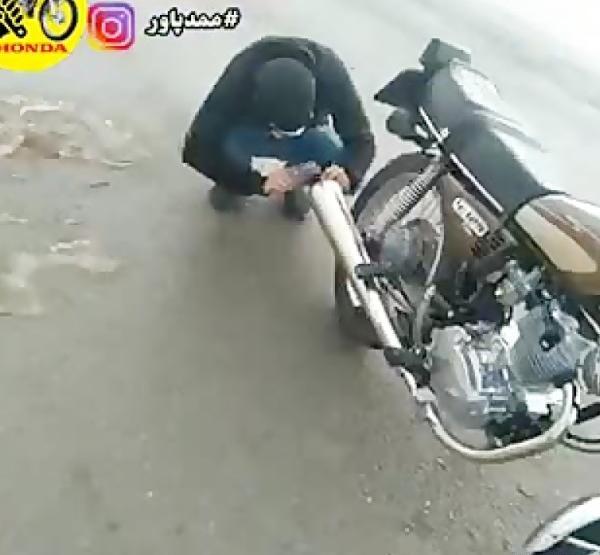عکس موتور هوندا کف خواب
