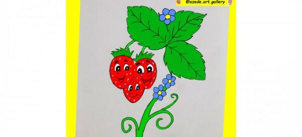 عکس نقاشی جامدادی ساده