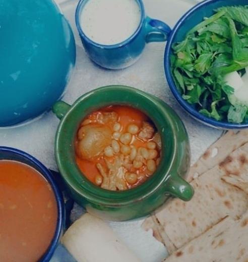 عکس آبگوشت لوبیا